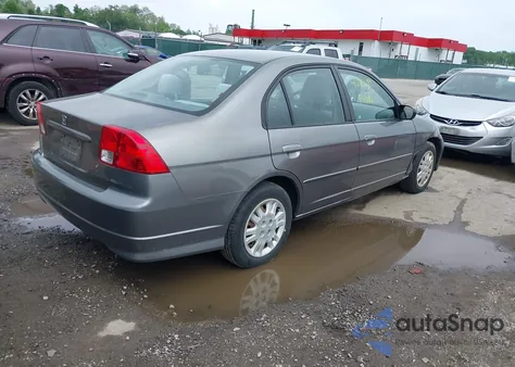 2005 Honda Civic Lx из США, поврежденный, VIN 2HGES16535H504295